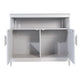 Gray |#| Classic Sideboard and Buffet Cabinet with Open and Closed Storage - Gray