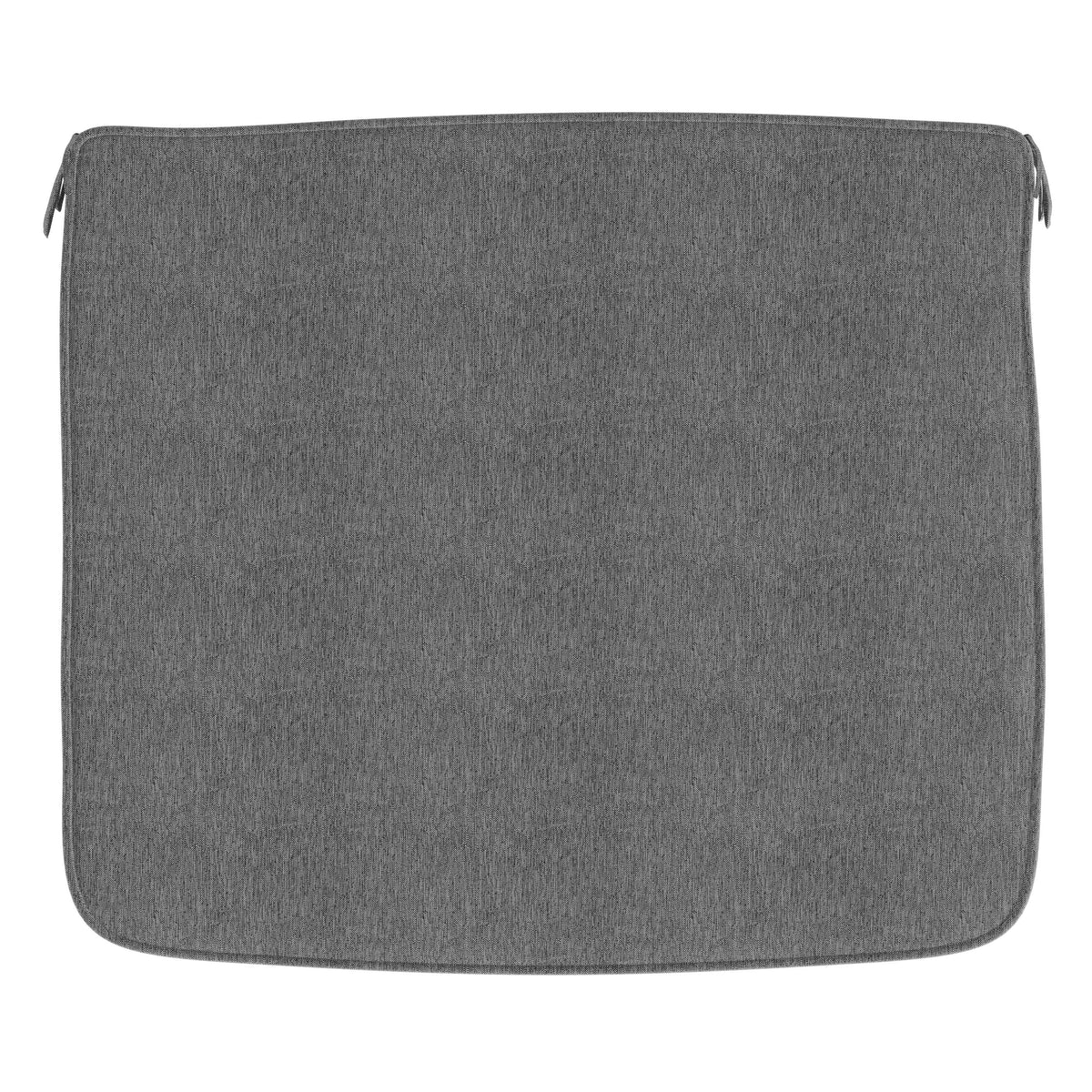 Gray |#| All-Weather Gray Non-Slip Chair Cushions with Ties & Comfort Foam Core - 2 Pack
