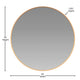 Gold,36" Round |#| Accent Wall Mount Mirror with Gold Aluminum Frame - 36" Round Wall Mirror