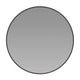 Black,24" Round |#| Accent Wall Mount Mirror with Black Aluminum Frame - 24" Round Wall Mirror