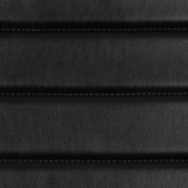 White |#| Mid-Back Armless White LeatherSoft Ribbed Executive Swivel Office Chair