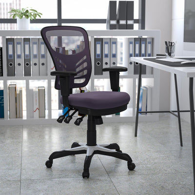 Mid-Back Mesh Multifunction Executive Swivel Ergonomic Office Chair with Adjustable Arms