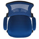 Blue Mesh/Black Frame |#| Mid-Back Blue Mesh Swivel Ergonomic Task Office Desk Chair with Flip-Up Arms