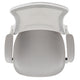 Light Gray Mesh/White Frame |#| Mid-Back Light Gray Mesh Ergonomic Task Office Chair, White Frame - Flip-Up Arms