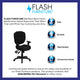 Black Fabric |#| Mid-Back Black Fabric Multifunction Swivel Office Chair w/ Pillow Top Cushioning