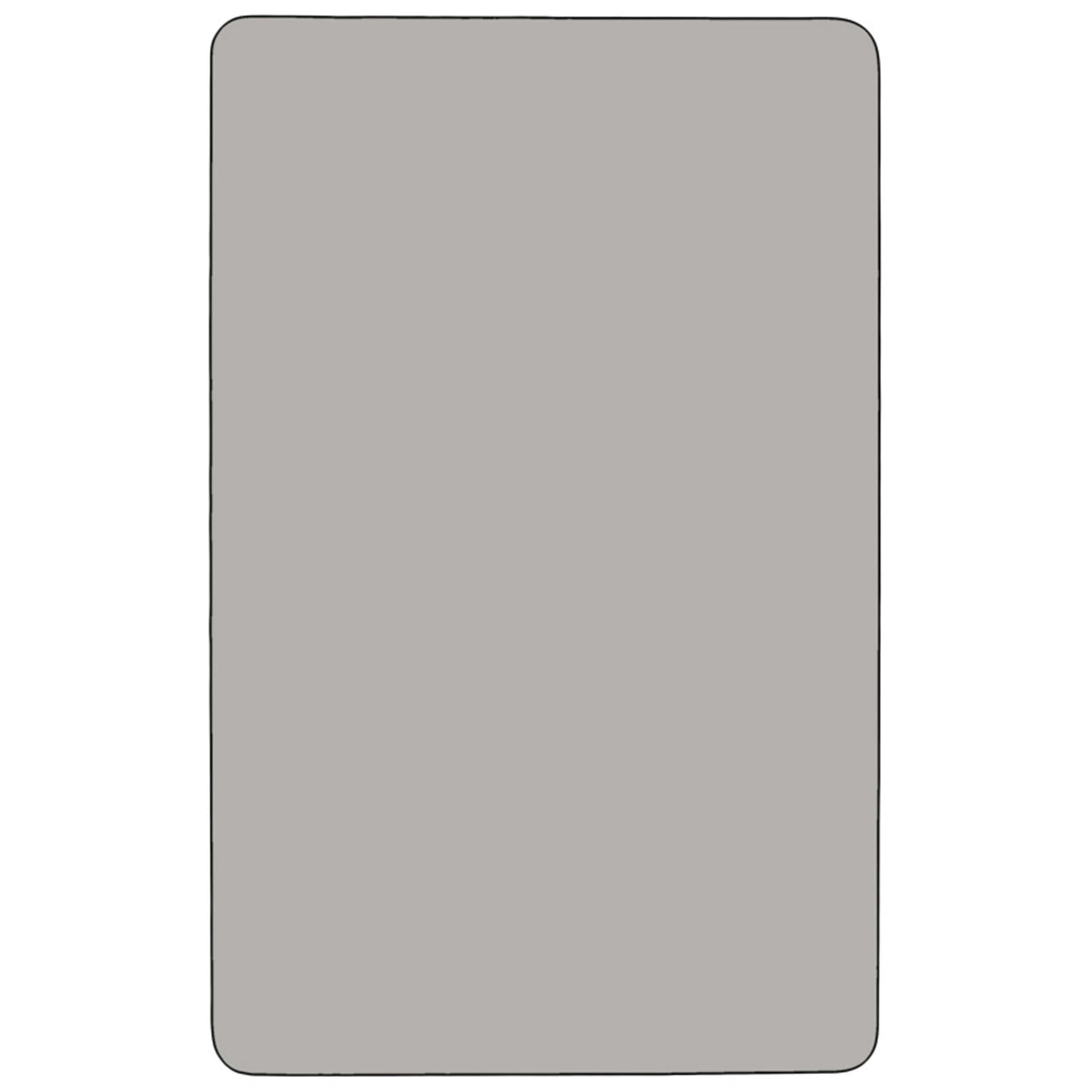 Gray |#| Mobile 36inchW x 72inchL Rectangular Grey HP Laminate Adjustable Activity Table