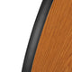 Oak |#| Mobile 47.5inch Half Circle Wave Collaborative Oak Adjustable Height Activity Table