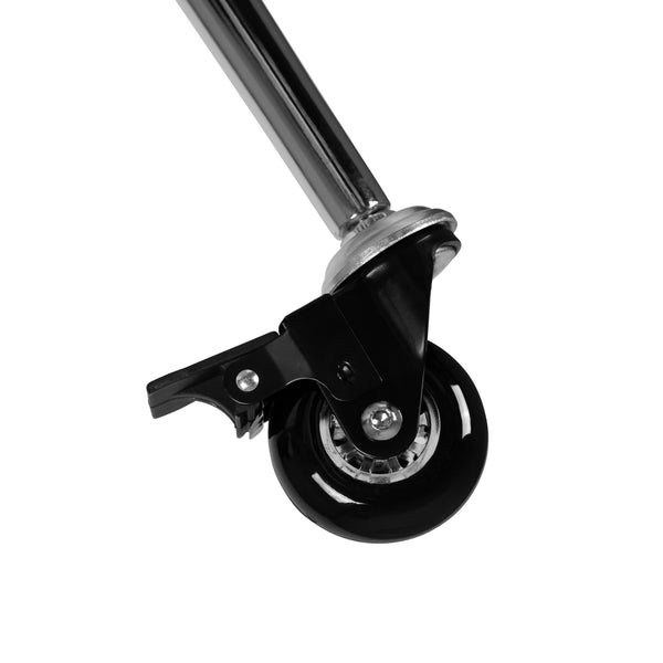 Oak |#| Mobile 76inch Oval Wave Activity Table Set-16inch Student Stack Chairs, Oak/Black