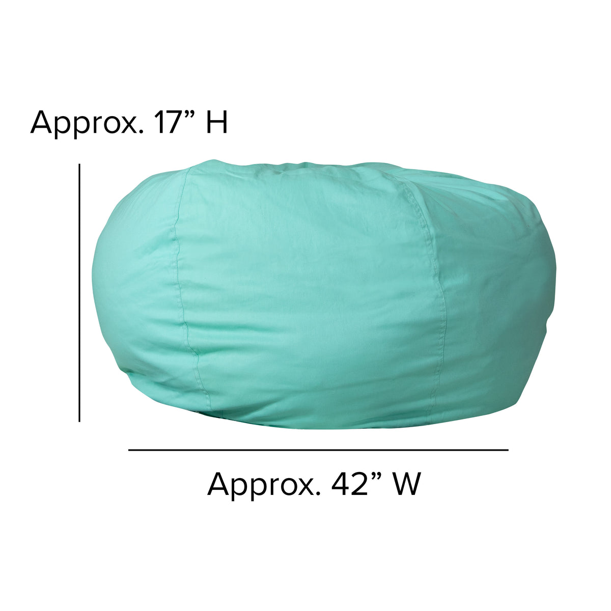 Mint Green |#| Oversized Solid Mint Green Refillable Bean Bag Chair for All Ages