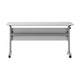 Gray Top/Gray Frame |#| Commercial Nesting Flip Training Table with Steel Frame and T-Legs in Gray