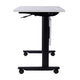Gray Top/Black Frame |#| Commercial Nesting Flip Training Table with Steel Frame and T-Legs in Gray/Black