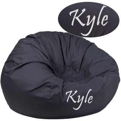 Personalized Oversized Bean Bag Chair for Kids and Adults