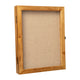 Weathered Brown,11.5"W x 2"D x 14"H |#| Solid Pine Weathered Brown Shadow Display Case with Linen Liner - 11 x 14