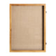 Weathered Brown,18.5"W x 2"D x 23.5"H |#| Solid Pine Weathered Brown Shadow Display Case with Linen Liner - 18 x 24