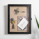 Black,11.5"W x 2"D x 14"H |#| Solid Pine Black Shadow Display Case with Linen Liner - 11 x 14