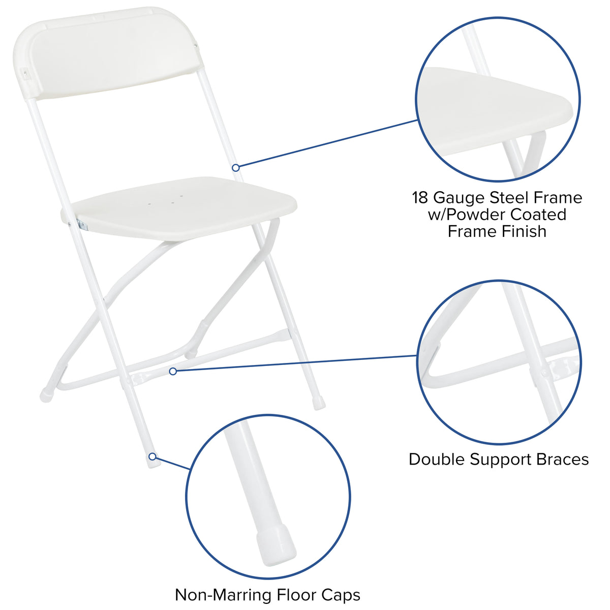 White |#| 10' x 10' White Pop Up Canopy, Folding Table and 4 White Folding Chairs Bundle