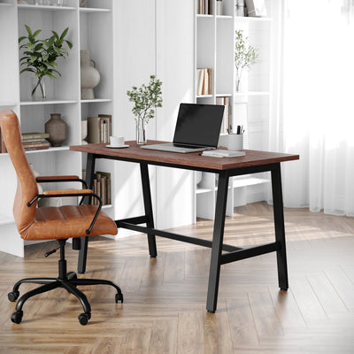 Redmond Commercial 48x24 Conference Table with 1" Thick Double Sided Laminate Table Top with PVC Edging and Heavy Duty A-Frame Steel Base - View 2