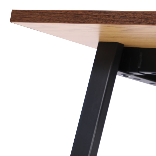 Walnut |#| Commercial 48x30 Conference Table with Laminate Top and A-Frame Base - Walnut