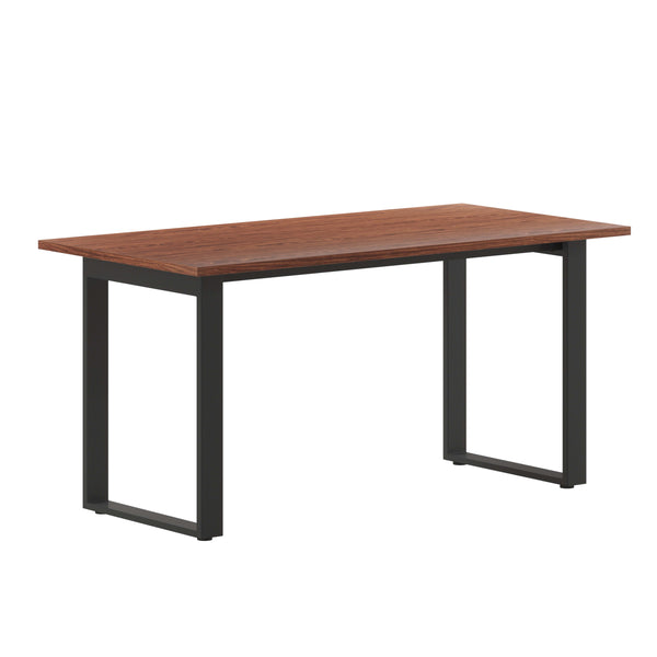 Walnut |#| Commercial 60x30 Conference Table with Laminate Top and U-Frame Base - Walnut