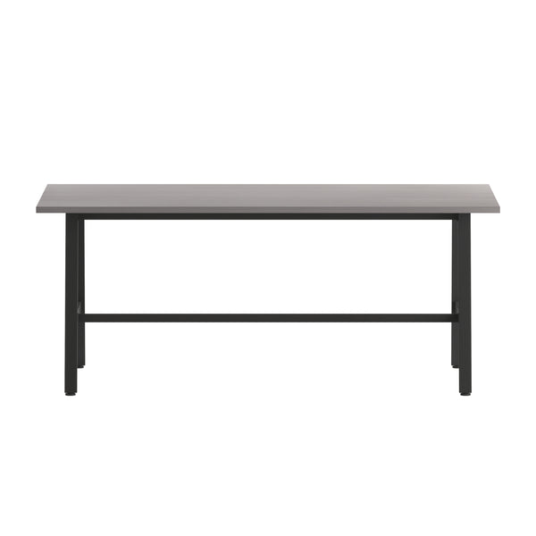 Gray Oak |#| Commercial 72x36 Conference Table with Laminate Top and A-Frame Base - Gray Oak