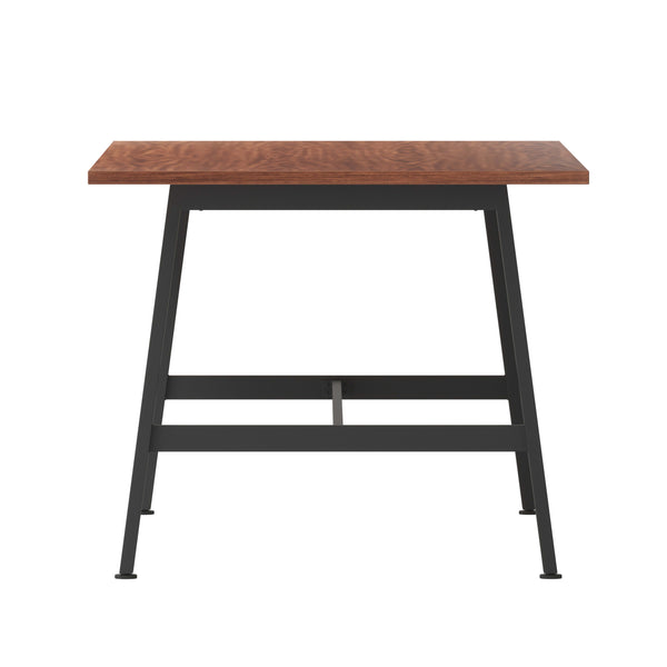 Walnut |#| Commercial 72x36 Conference Table with Laminate Top and A-Frame Base - Walnut