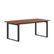 Walnut |#| Commercial 72x36 Conference Table with Laminate Top and U-Frame Base - Walnut