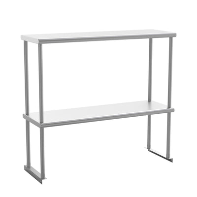 Reese Commercial Grade 430 Stainless Steel 18 Gauge NSF Certified Metal Kitchen Double Overshelf - View 1