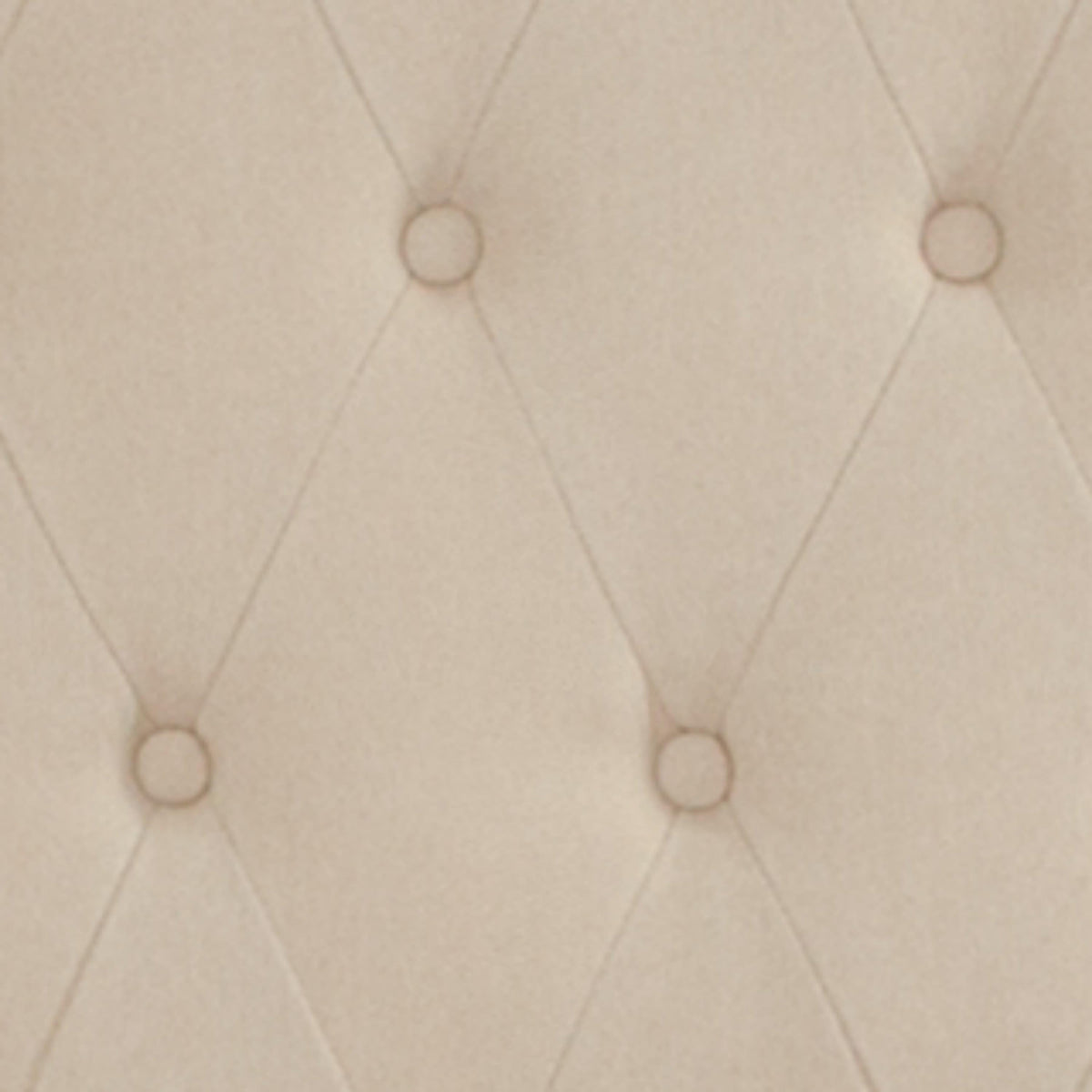 Beige,Queen |#| Queen Size Tufted Beige Fabric Platform Bed with Accent Nail Trim & Mattress