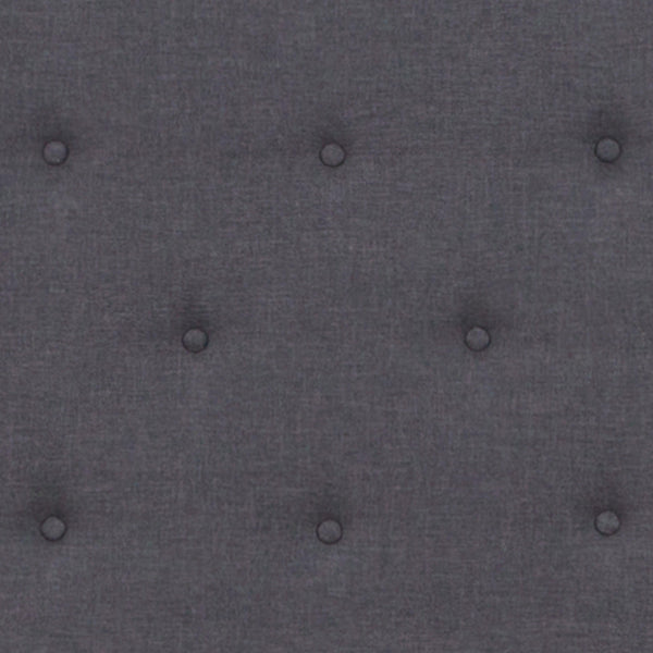 Beige,King |#| King Size Panel Tufted Upholstered Platform Bed in Beige Fabric