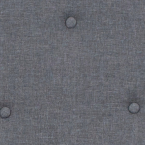 Dark Gray,Queen |#| Queen Size Panel Tufted Dark Gray Fabric Platform Bed with Memory Foam Mattress