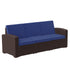 Seneca Faux Rattan Sofa with All-Weather Cushions