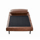 Brown |#| Convertible Tri-Fold Chair with Pillow and Hideaway Legs in Brown LeatherSoft