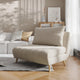 Cream |#| Convertible Tri-Fold Chair with Pillow and Hideaway Legs in Cream Boucle