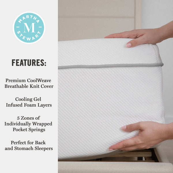 Full |#| Firm Support Pocket Spring and Foam Hybrid Dual-Action Cooling Mattress - Full