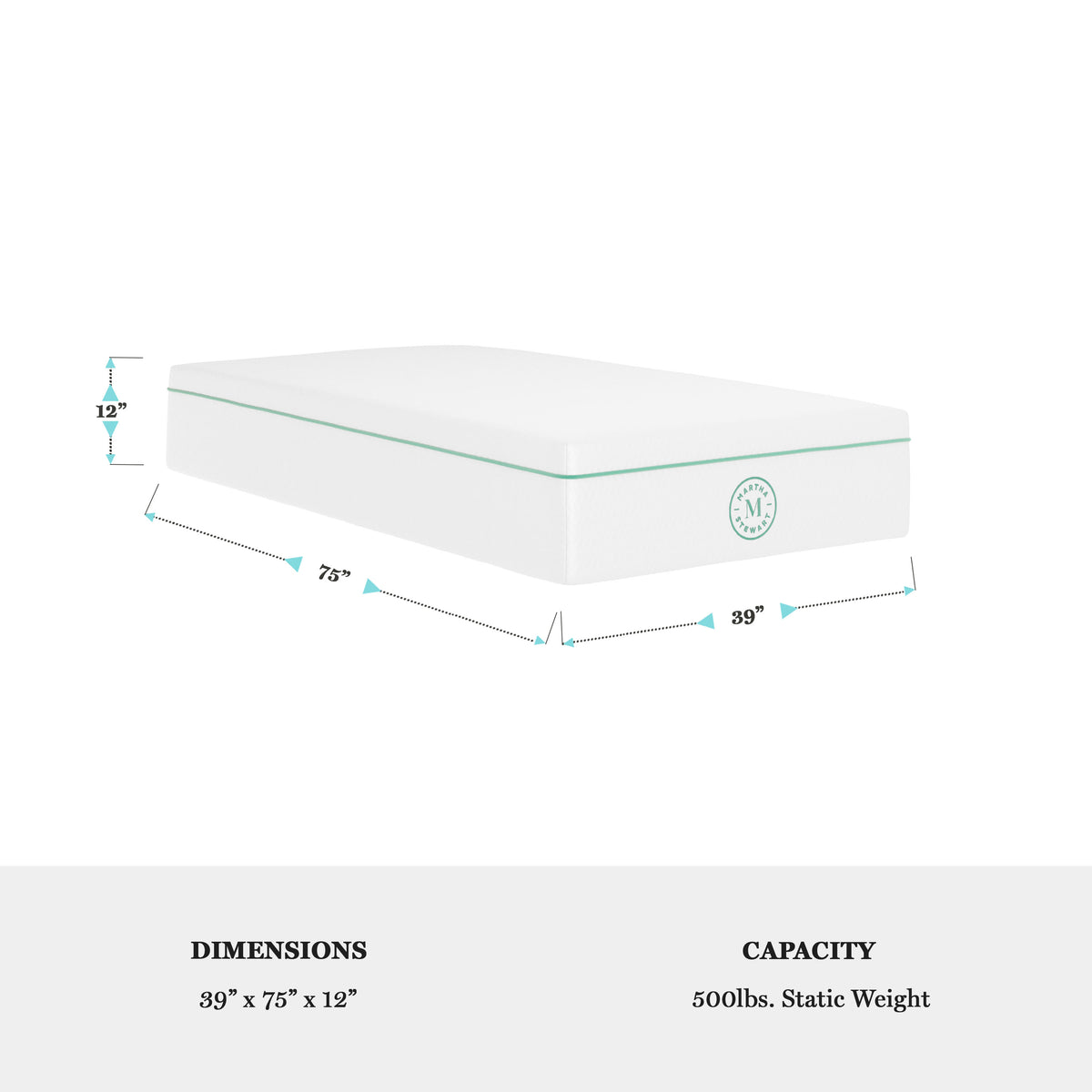 Twin |#| Premium Medium-Firm Dual-Action Cooling Memory Foam Mattress in a Box - Twin