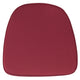 Burgundy |#| Soft Burgundy Fabric Chiavari Chair Cushion - Event Accessories - Chair Cushions