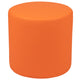 Orange |#| 18inchH Soft Seating Flexible Circle for Classrooms and Common Spaces - Orange