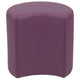 Purple |#| 18inchH Soft Seating Flexible Moon for Classrooms and Common Spaces - Purple