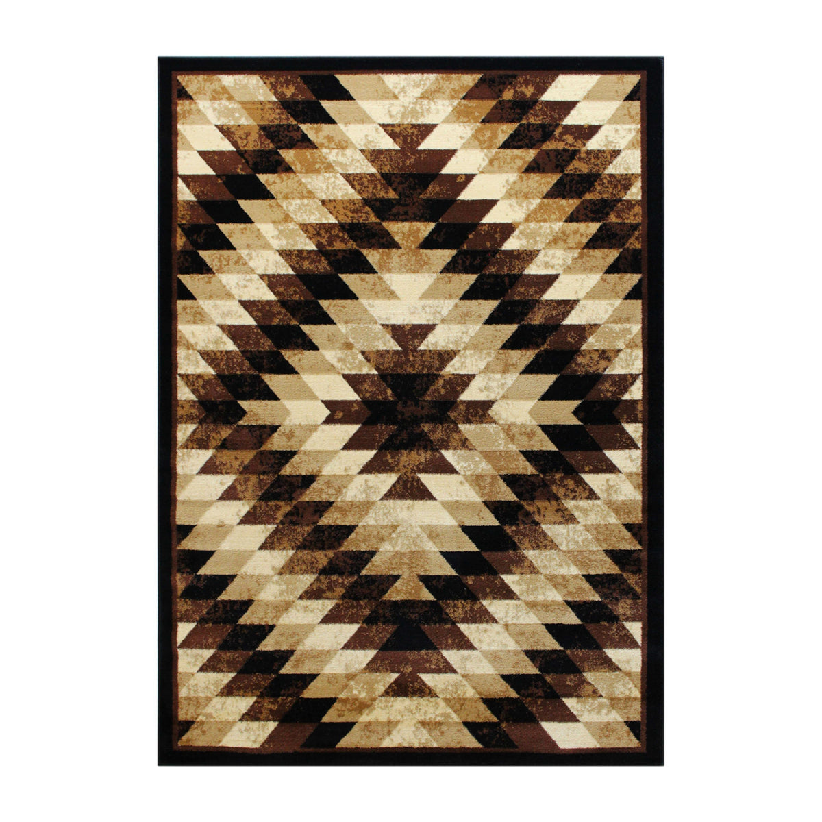 Brown,6' x 9' |#| Southwestern Style Diamond Patterned Indoor Area Rug - Brown - 6' x 9'