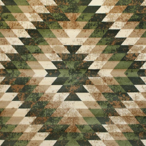 Brown,2' x 7' |#| Southwestern Style Diamond Patterned Indoor Area Rug - Brown - 2' x 7'