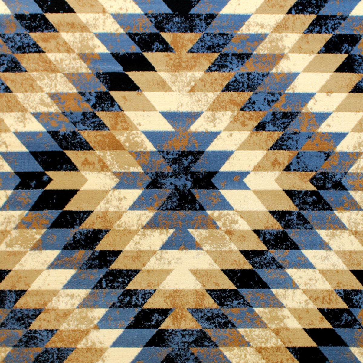 Blue,4' x 5' |#| Southwestern Style Diamond Patterned Indoor Area Rug - Blue - 4' x 5'