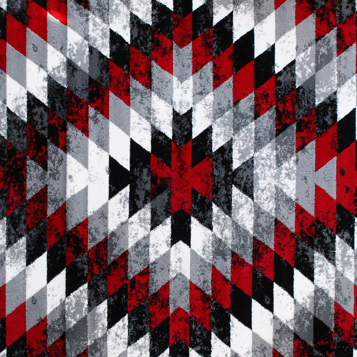 Red,2' x 7' |#| Southwestern Style Diamond Patterned Indoor Area Rug - Red - 2' x 7'