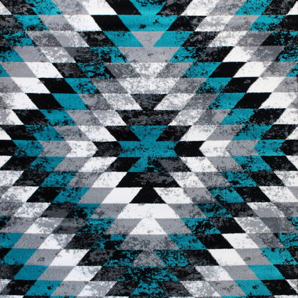 Blue,2' x 11' |#| Southwestern Style Diamond Patterned Indoor Area Rug - Blue - 2' x 11'