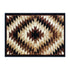 Teagan Collection Southwestern Area Rug - Olefin Rug with Jute Backing - Entryway, Living Room, Bedroom