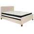 Tribeca Button Tufted Upholstered Platform Bed with Pocket Spring Mattress
