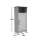 Gray |#| Modern Bathroom Storage Cabinet with Magnetic Close Door and 3 shelves - Gray