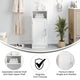 White |#| Modern Bathroom Storage Cabinet with Magnetic Close Door and 3 shelves - White