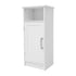 Vega Bathroom Storage Cabinet Organizer with Magnetic Closure Door, In-Cabinet Adjustable Shelf, and Upper Open Shelf