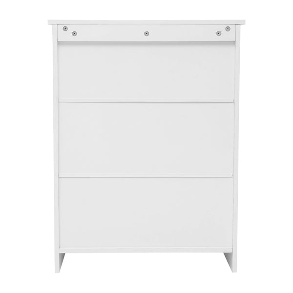 White |#| Modern Bathroom Storage Cabinet with 2 Magnetic Close Doors and Shelves - White