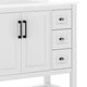 White Frame/Black Hardware,36" |#| 36" Bathroom Vanity with Sink, Open Storage, and Storage Drawers in White